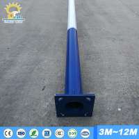 iron single arm street light pole weight